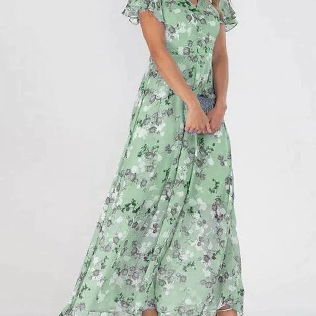 Vestido Maxi Floral Elegante para Mujeres