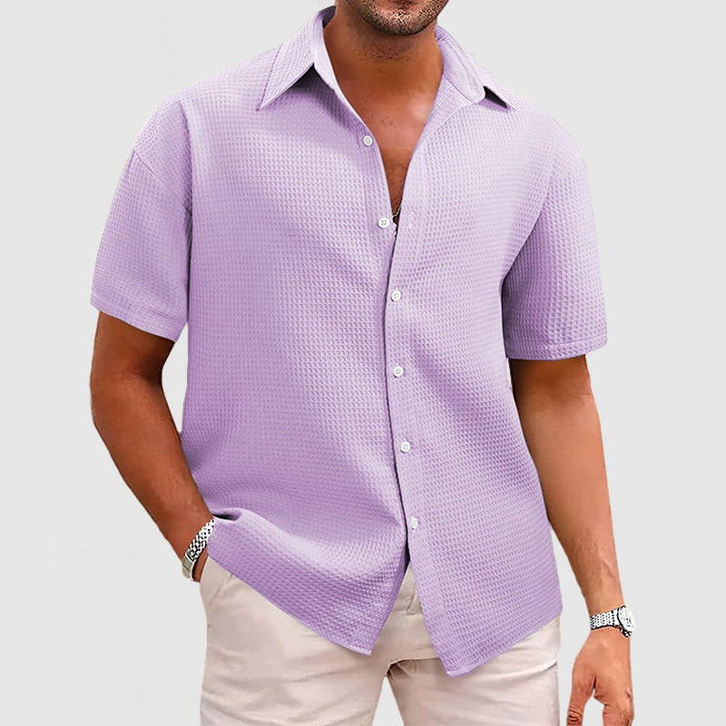 Camisa de Manga Corta Transpirable para Hombres