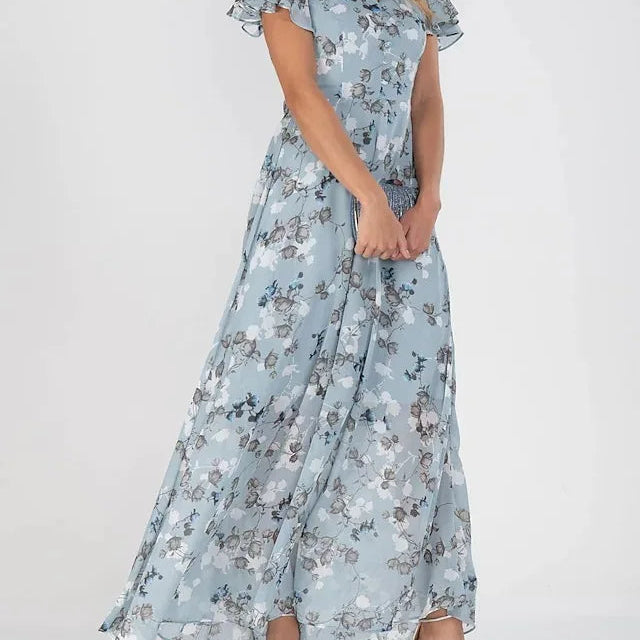 Vestido Maxi Floral Elegante para Mujeres