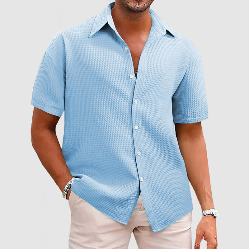 Camisa de Manga Corta Transpirable para Hombres