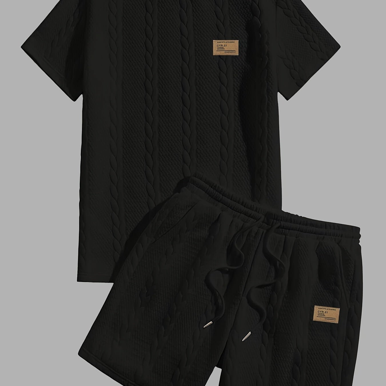 Conjunto de camiseta y pantalones cortos cómodos para hombres