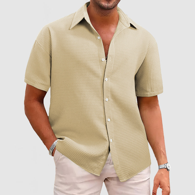 Camisa de Manga Corta Transpirable para Hombres