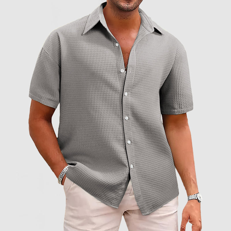 Camisa de Manga Corta Transpirable para Hombres