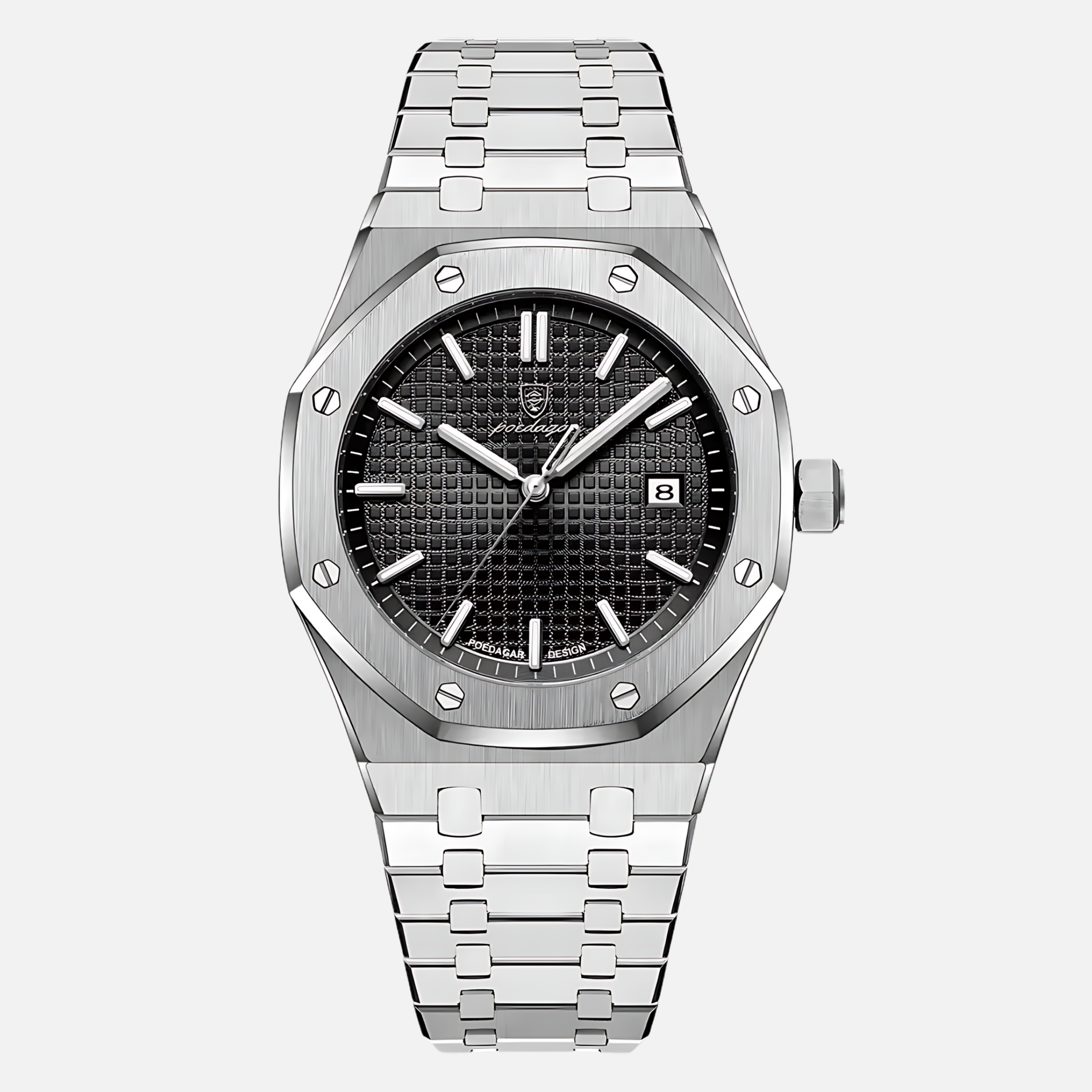 Reloj de lujo de acero inoxidable para hombres