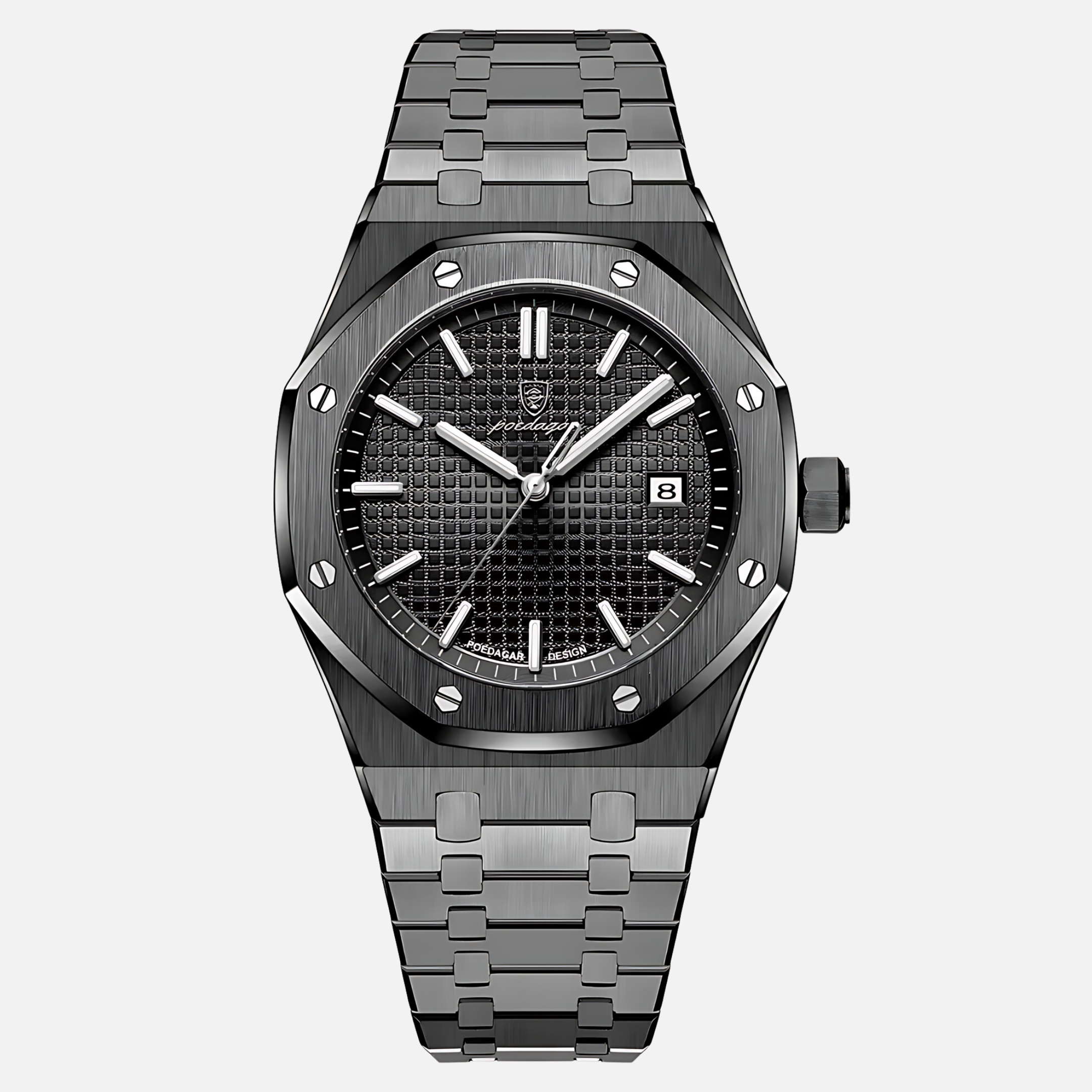 Reloj de lujo de acero inoxidable para hombres