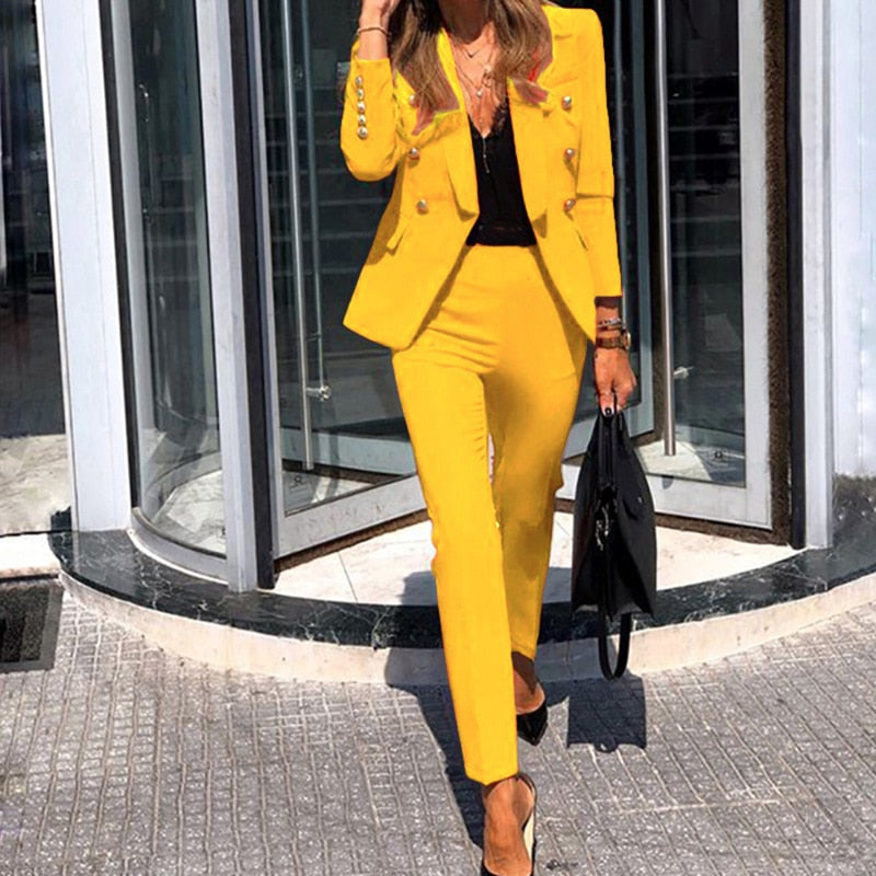 Tailored Double Breasted Women's Suit
