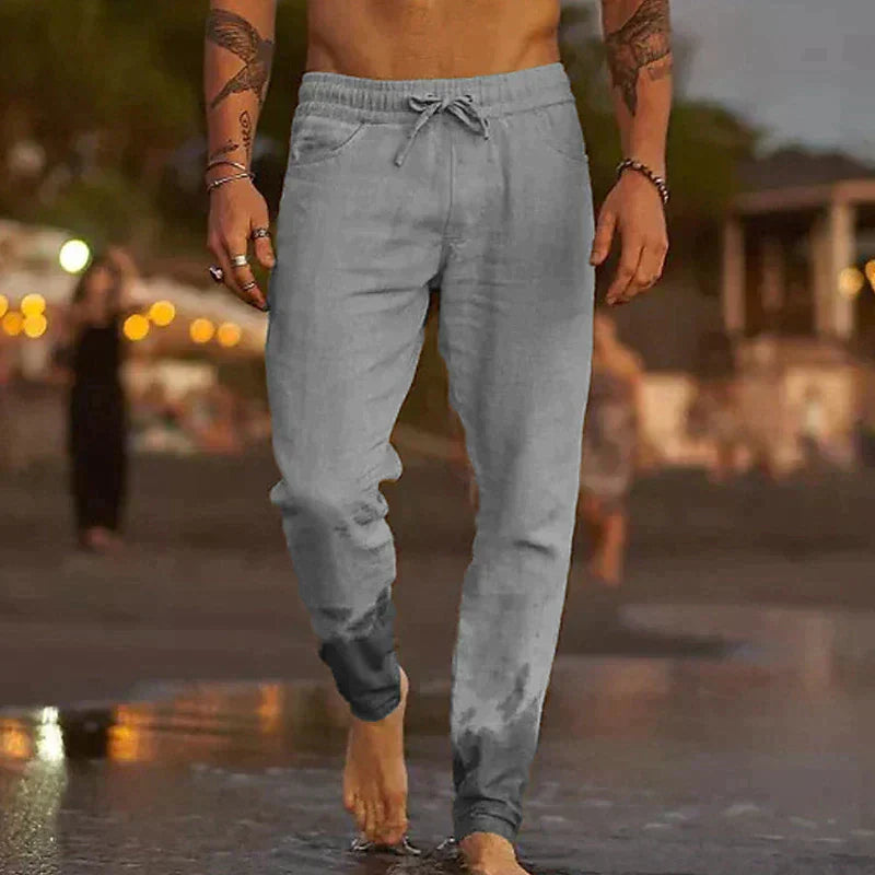 Pantalones de lino cómodos para hombres