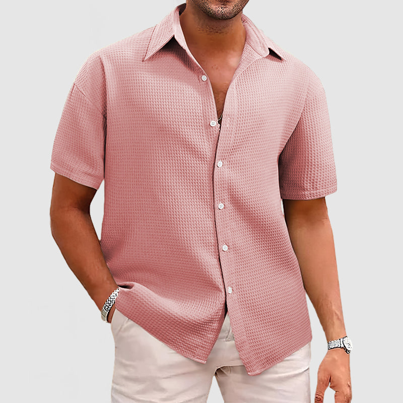 Camisa de Manga Corta Transpirable para Hombres