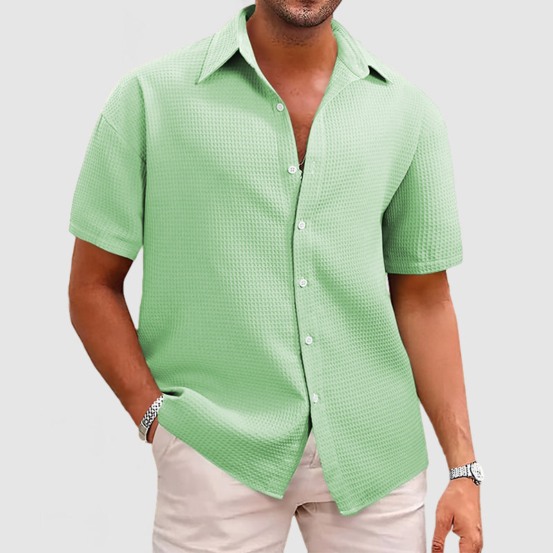 Camisa de Manga Corta Transpirable para Hombres