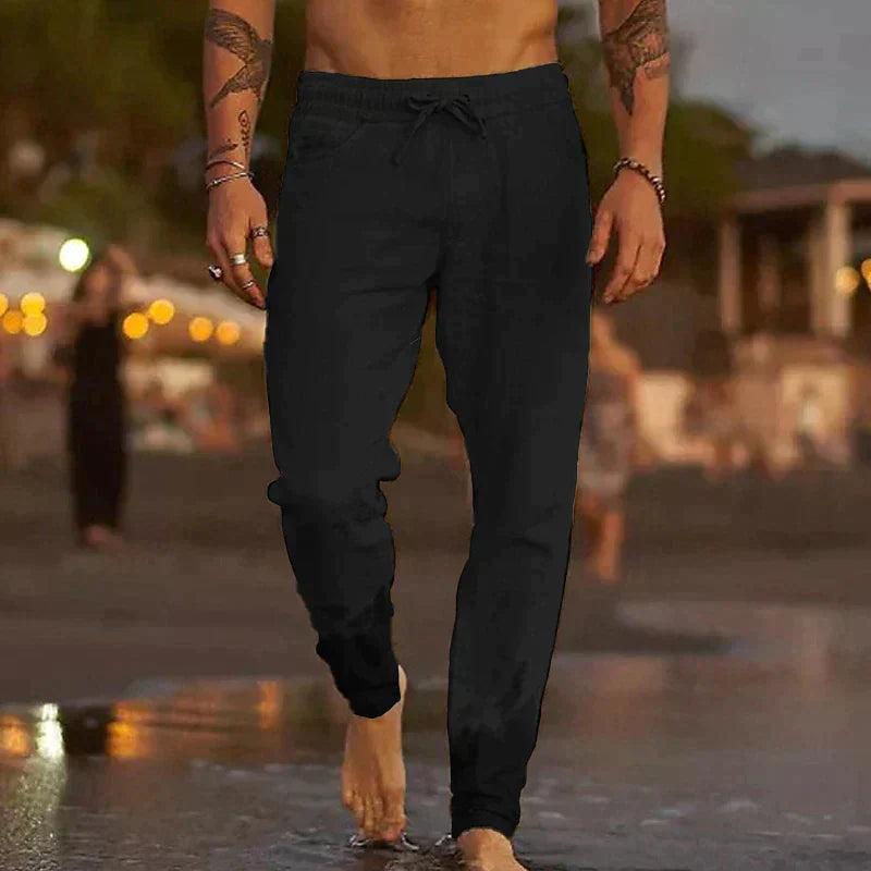 Pantalones de lino cómodos para hombres