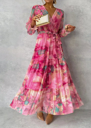 Elegant Pink Maxi Dress for Women